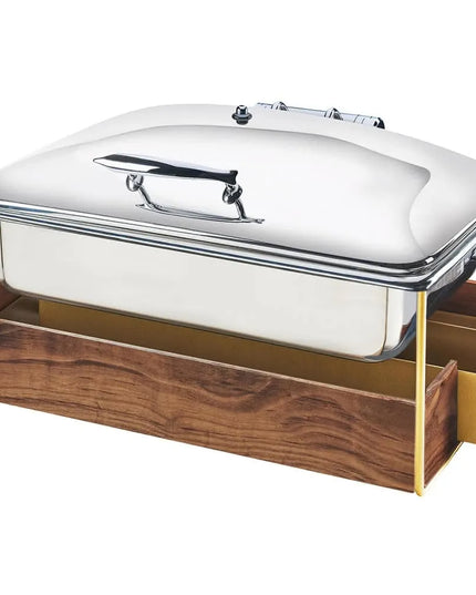 Cal-Mil 3705-46 Full Size Chafer w/ Hinged Lid & Chafing Fuel Heat