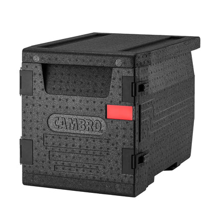 CAMBRO | Cam GoBox® Frontloader – GN 1/1 – Black lid – 440×640×475 mm – 4h temperature hold