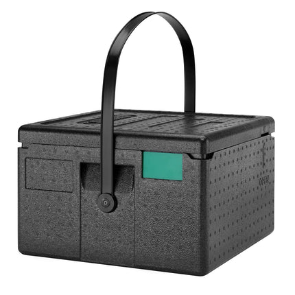 CAMBRO | CAM GOBOX® - insulated pizza delivery box - top-loading - with carry handle - for 4 pizzas - black