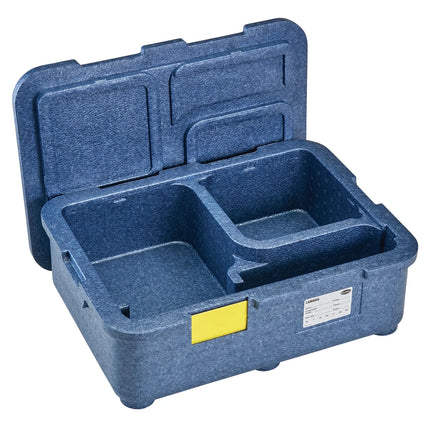 CAMBRO | Cam GoBox® Meal Transport Box – 4‑compartment – 485×350×165 mm – Blue