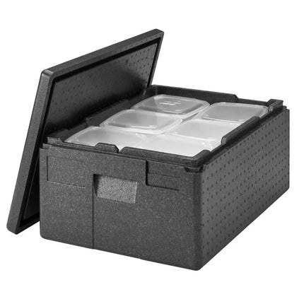 CAMBRO | Cam GoBox® Toploader – 610×430×270 mm – Black – 4h temp hold
