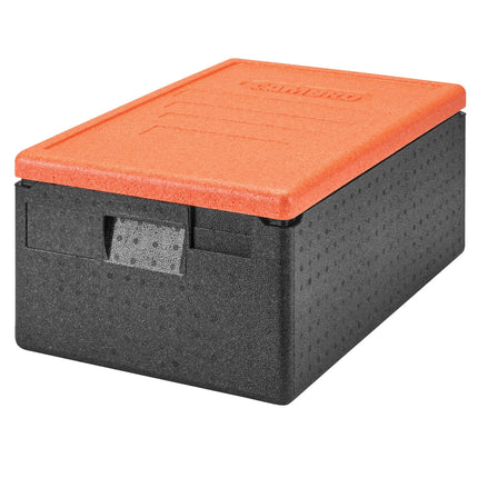 CAMBRO | Cam GoBox® Toploader – GN 1/1 – 600×400×257 mm – Orange lid – 4h temp hold