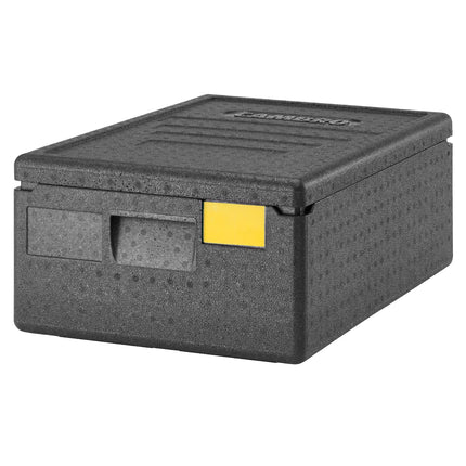 CAMBRO | Cam GoBox® Toploader – GN 1/1 – Black lid – 600×400×207 mm – 4h temperature hold
