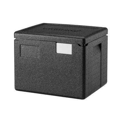 CAMBRO | Cam GoBox® Toploader – GN 1/2 – Black lid – 390×330×316 mm – 4h temperature hold