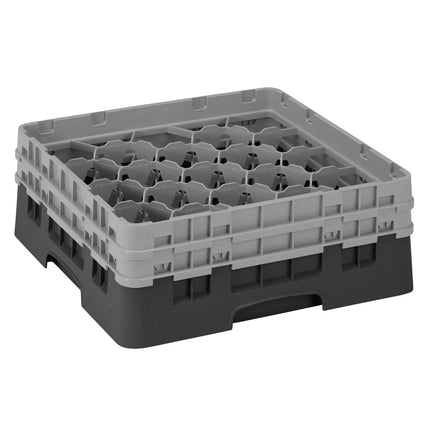 CAMBRO | CAMRACK® Glassware Dishwasher Rack – Black – H 184 mm – For max Ø98 mm