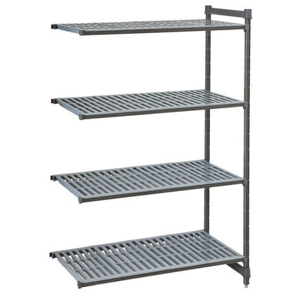 CAMBRO | Camshelving® Commercial Basics Plus Add-On Shelving Unit – 4 Slotted Shelves – 718×360 mm