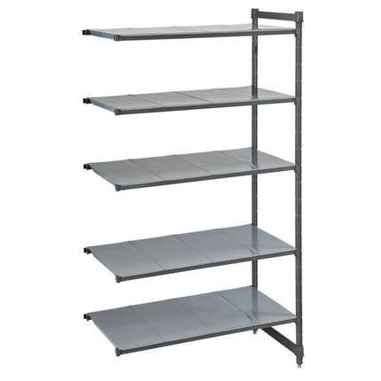 CAMBRO | Camshelving® Commercial Basics Plus Add-On Shelving Unit - 4 Solid Shelves - 718×610 mm - Closed (610mm deep)