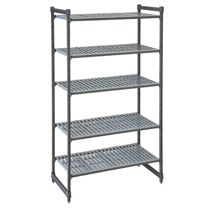 CAMBRO | Camshelving® Commercial Basics Plus Shelving Unit – 4 Slotted Shelves - Base (Slotted)