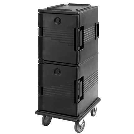 CAMBRO | Ultra Camcarts® Front-Loading Insulated Food Carrier – 8× GN 1/1 (100 mm pans) – Slate Blue
