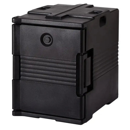 CAMBRO | ULTRA PAN CARRIER® - Insulated Food Carrier – 57 L – 4× GN 1/1 (100 mm) – Black – Patented door vent; Airtight seals