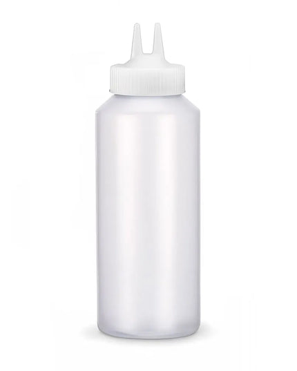 Chai Bóp Đầu Đôi Vollrath 2212-13 Thân Trong Suốt, Nắp Trong Suốt 355 ml