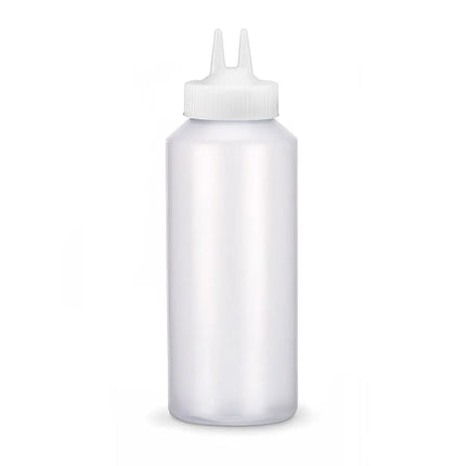 Chai Bóp Đầu Đôi Vollrath 2212-13 Thân Trong Suốt, Nắp Trong Suốt 355 ml