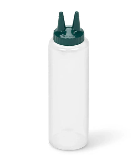 Chai Bóp Đầu Đôi Vollrath 2212-13191 Thân Trong Suốt, Nắp Vista Green 355 ml