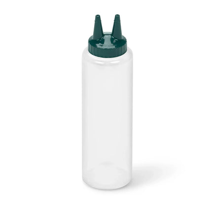 Chai Bóp Đầu Đôi Vollrath 2212-13191 Thân Trong Suốt, Nắp Vista Green 355 ml