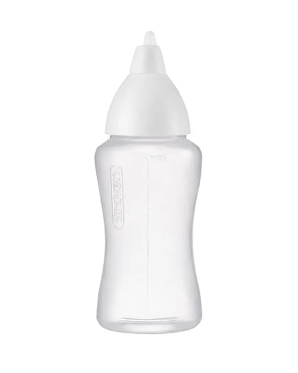 Chai Nhựa Bóp Araven 00554 Nắp Trắng, Thân Trong Suốt 355 ml
