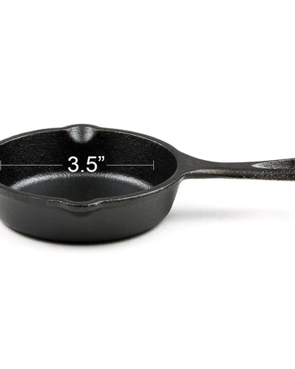 Chảo Mini Tròn Lodge LMS3 Gang Đúc Tẩm Dầu 8.9 cm