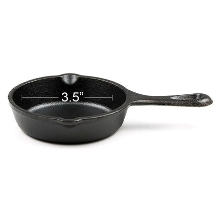 Chảo Mini Tròn Lodge LMS3 Gang Đúc Tẩm Dầu 8.9 cm