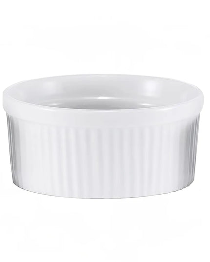 Chén Ramekin Browne 564022W Sứ Có Gân 296 ml Trắng
