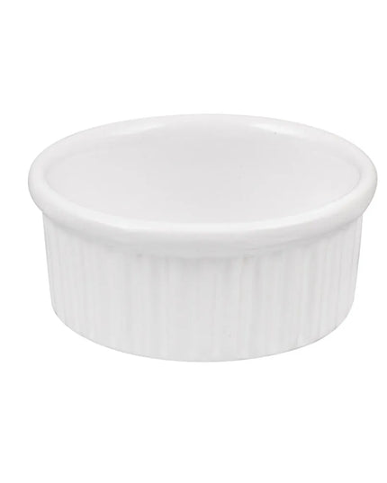 Chén Ramekin Có Rãnh American Metalcraft CRMK4 118 ml Sứ Trắng