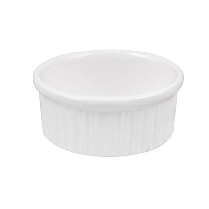Chén Ramekin Có Rãnh American Metalcraft CRMK4 118 ml Sứ Trắng