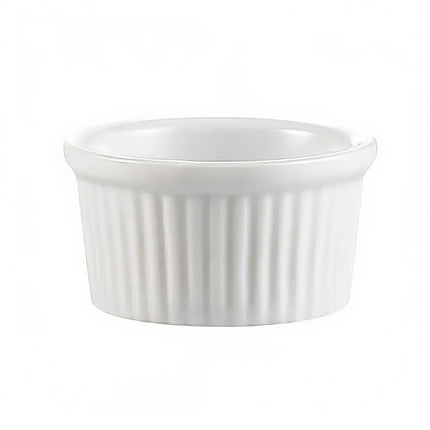 Chén Ramekin Có Rãnh CAC RKF4 118 ml Sứ Trắng Sáng