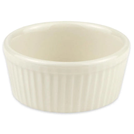 Chén Ramekin Có Rãnh Hall China HL8350AWHA 135 ml - Sứ China Trắng
