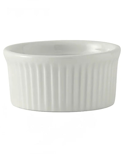 Chén Ramekin Có Rãnh Tuxton BPX-0502 150 ml - Sứ Porcelain Trắng