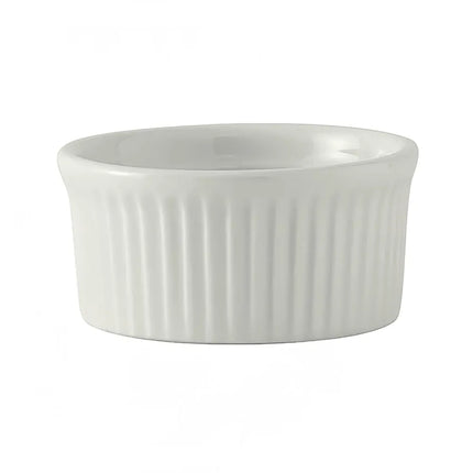 Chén Ramekin Có Rãnh Tuxton BPX-0502 150 ml - Sứ Porcelain Trắng