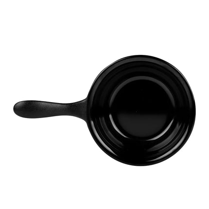 Chén Ramekin Melamine Có Tay Cầm Elite Global Solutions RFP-6 177 ml, Màu Đen