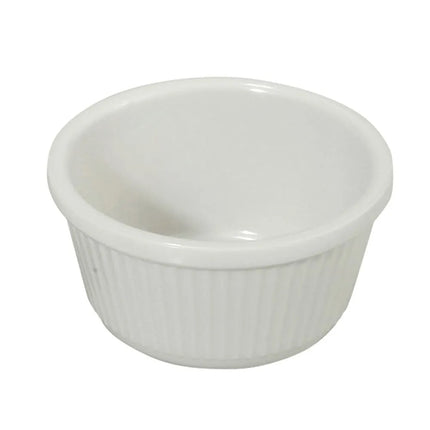 Chén Ramekin Melamine Winco RFM-4W 118 ml Có Gân, Màu Trắng