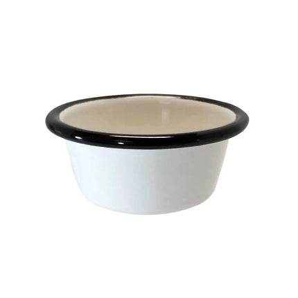Chén Ramekin Sứ Tablecraft 10959 Bộ Sưu Tập Enamelware™ 89 ml, Màu Trắng