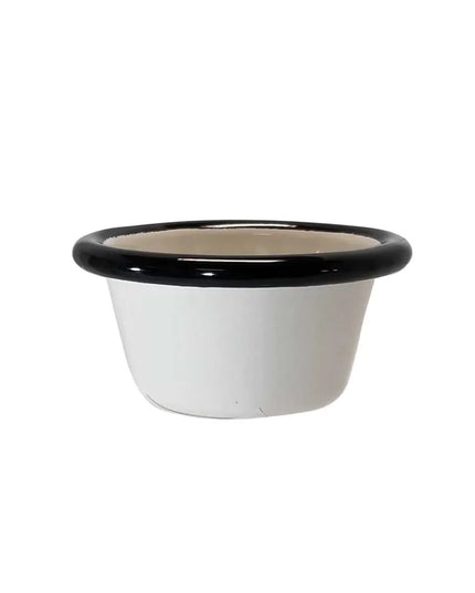 Chén Ramekin Tablecraft 11042 Bộ Enamelware Collection™ Sứ Trắng 60 ml