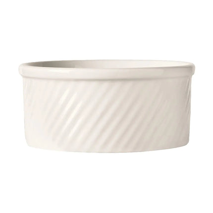 Chén Soufflé Tròn Libbey SOU-8 240 ml - Gốm Trắng Bedrock Ovenware Ultima 10.5 x 5 cm