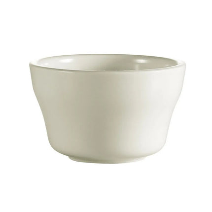 Chén Súp Tròn CAC REC-4 214 ml, Sứ Trắng American White Viền Cuộn