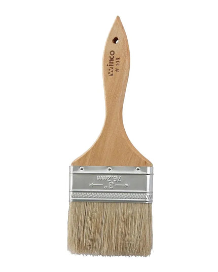 Chổi Phết Bánh Dẹt Winco WBR-30 Lông Heo Cán Gỗ 7.6 cm