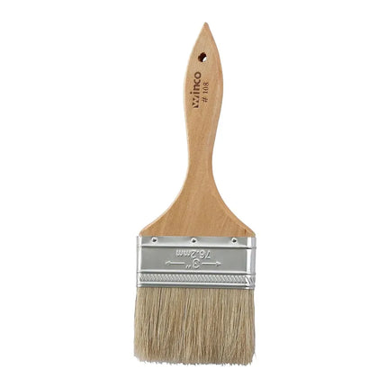 Chổi Phết Bánh Dẹt Winco WBR-30 Lông Heo Cán Gỗ 7.6 cm