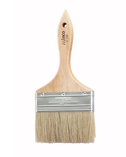 Chổi Phết Bánh Dẹt Winco WBR-40 Lông Heo Cán Gỗ 10.2 cm