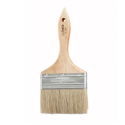 Chổi Phết Bánh Dẹt Winco WBR-40 Lông Heo Cán Gỗ 10.2 cm