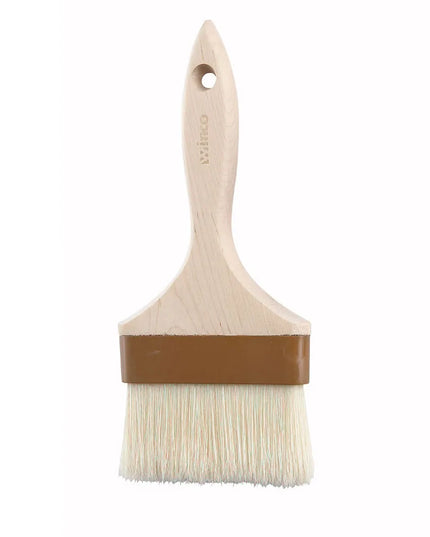 Chổi Phết Bánh Dẹt Winco WFB-40 Lông Heo Cán Gỗ 10.2 cm