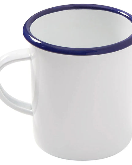 Cốc Tráng Men American Metalcraft EWM16 473ml - Màu Trắng Viền Xanh