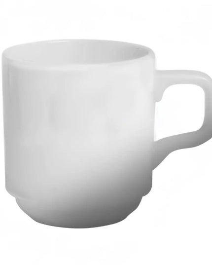 Cốc Xếp Chồng Cameo China 610-6087C Dynasty 300 ml - Gốm Sứ, Trắng