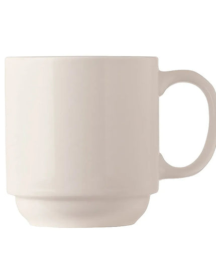 Cốc Xếp Chồng Libbey BW-1114 340 ml Sứ Trắng Sáng Bộ Sưu Tập Basics