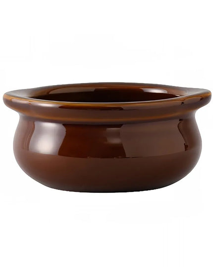 Crock Súp Hành Gốm Tuxton BAS-1003 295 ml Màu Caramel