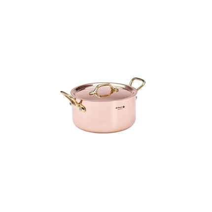 DE BUYER | INOCUIVRE - Saucepan with lid - Ø 160mm - with brass handle