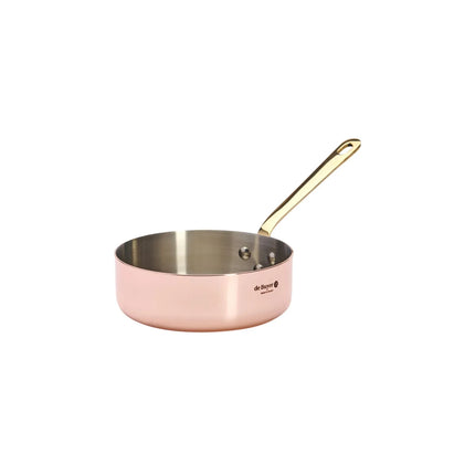 DE BUYER | INOCUIVRE - Saute pan / braising pan - Ø 160mm - with brass handle