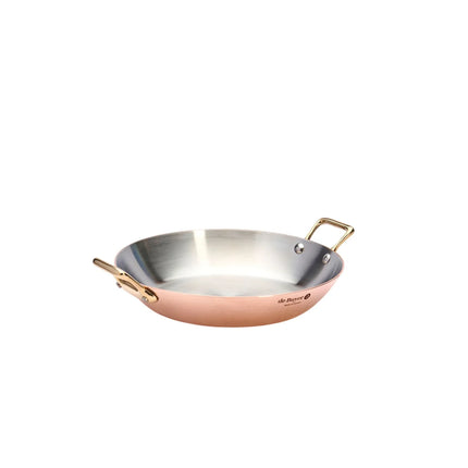 DE BUYER | INOCUIVRE - Serving pan - Ø 240mm - with brass handles