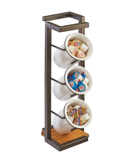 Đế Trưng Bày Dao Muỗng Nĩa Cal-Mil 3912-84 Tròn 17.1 cm 3 Lỗ Cắt Màu Đồng