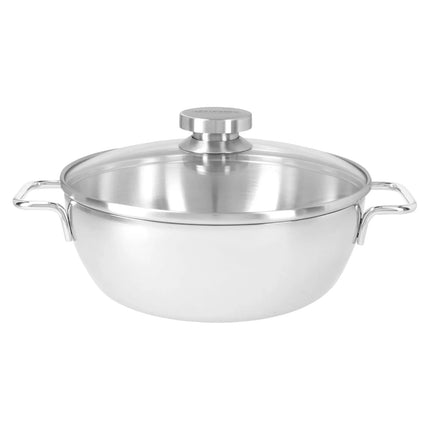 DEMEYERE | Apollo 7 Conical Braising Pan with Glass Lid – Ø 24 cm - Dual Handles
