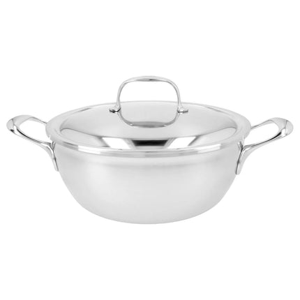 DEMEYERE| Atlantis 7 Serving Pan with Double‑Walled Lid – Ø 28 cm - 7‑Ply Base - Pouring Rim - Induction Ready