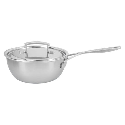 DEMEYERE | Industry 5 Conical Sauté Pan with Lid – Ø200 mm – 18/10 Stainless Steel – Induction Ready